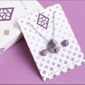 Amelia Rue Pear Shaped Natural Amethyst